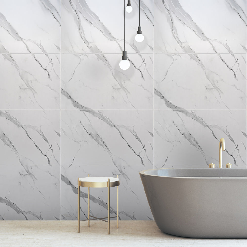 10mm-Large-Tile-Carrara-Marble-Matt-Shower-Panel-1M-x-2.4M-bathroom