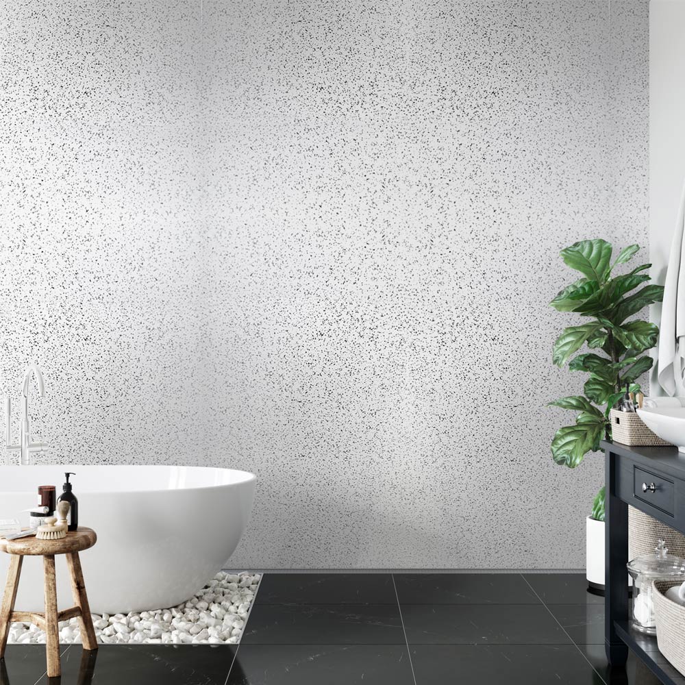 10mm-Platinum-White-Sparkle-Gloss-Shower-Panel-1M-x-2.4M bathroom