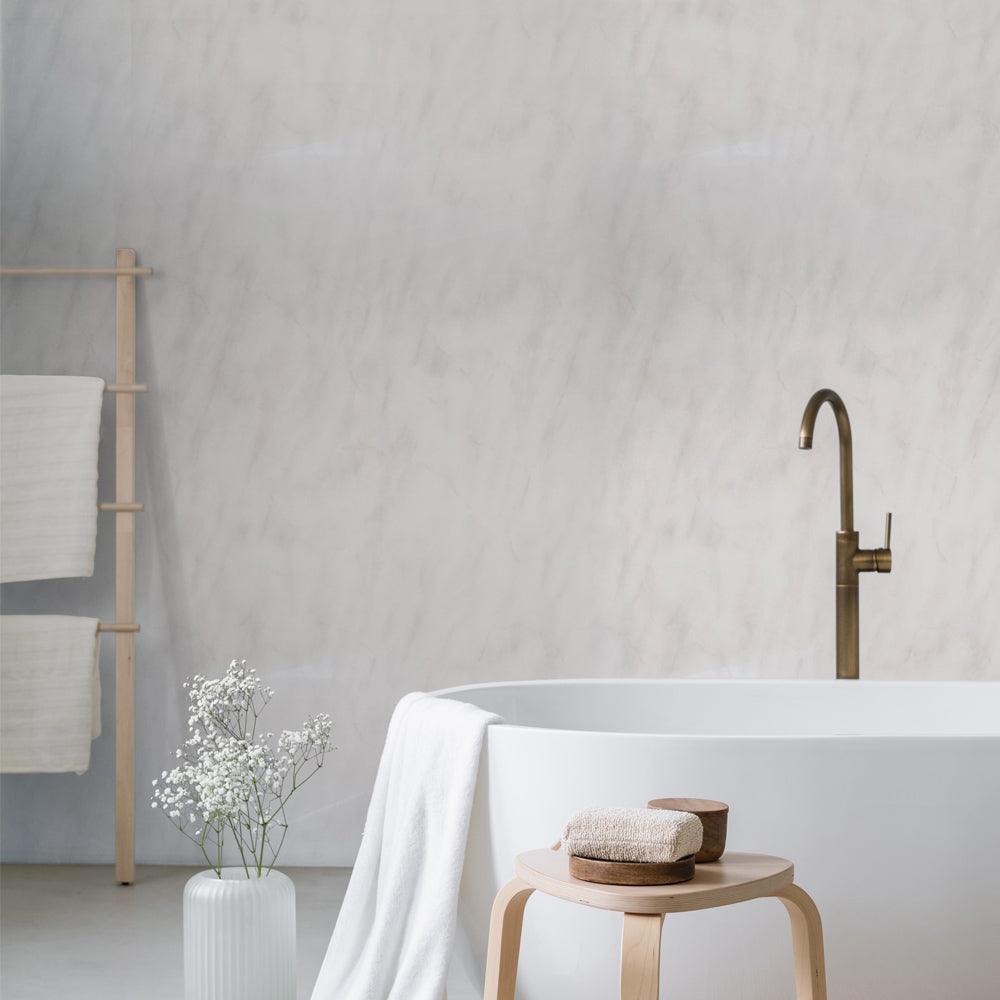10mm Storm Grey Marble Gloss Shower Panel 1M x 2.4M
