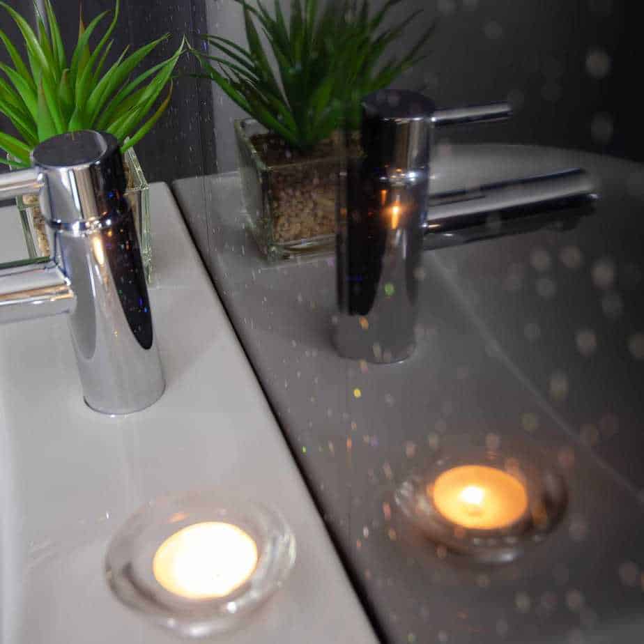 10mm Black Sparkle Shower Panel – Dimensions 1M x 2.4M