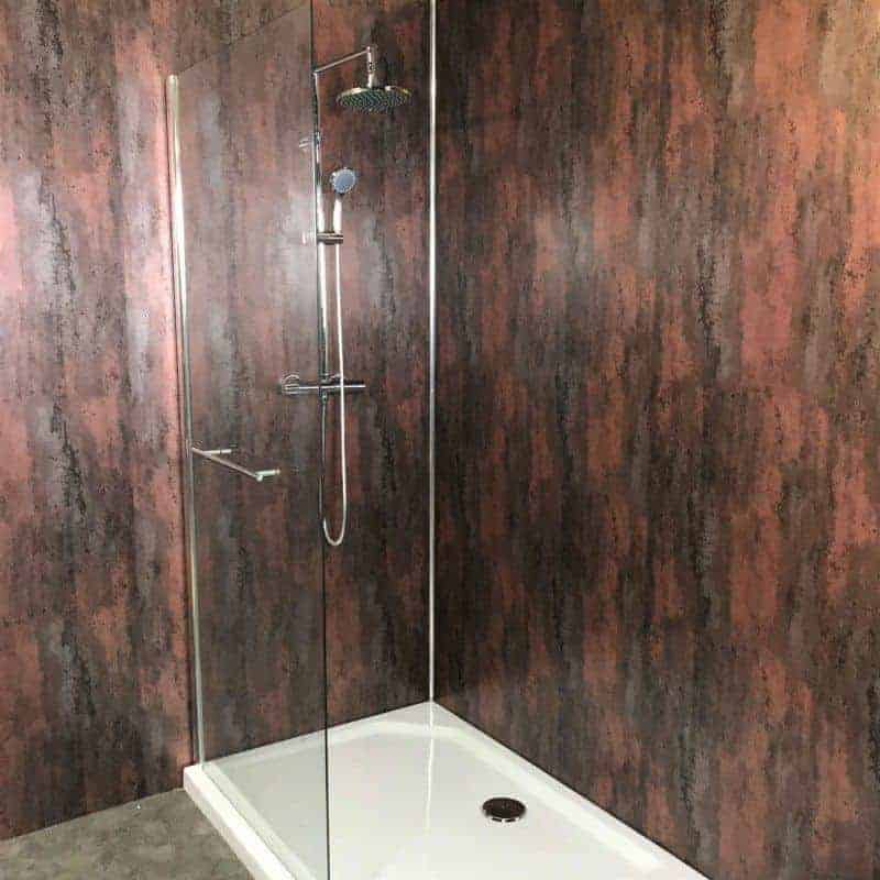 10mm Copper Retro Metallic Shower Panel 1M x 2.4M