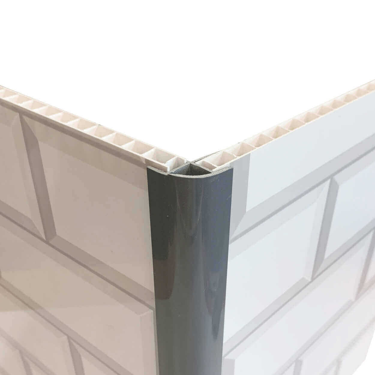 10mm Grey External Corner Trim – Classic Design