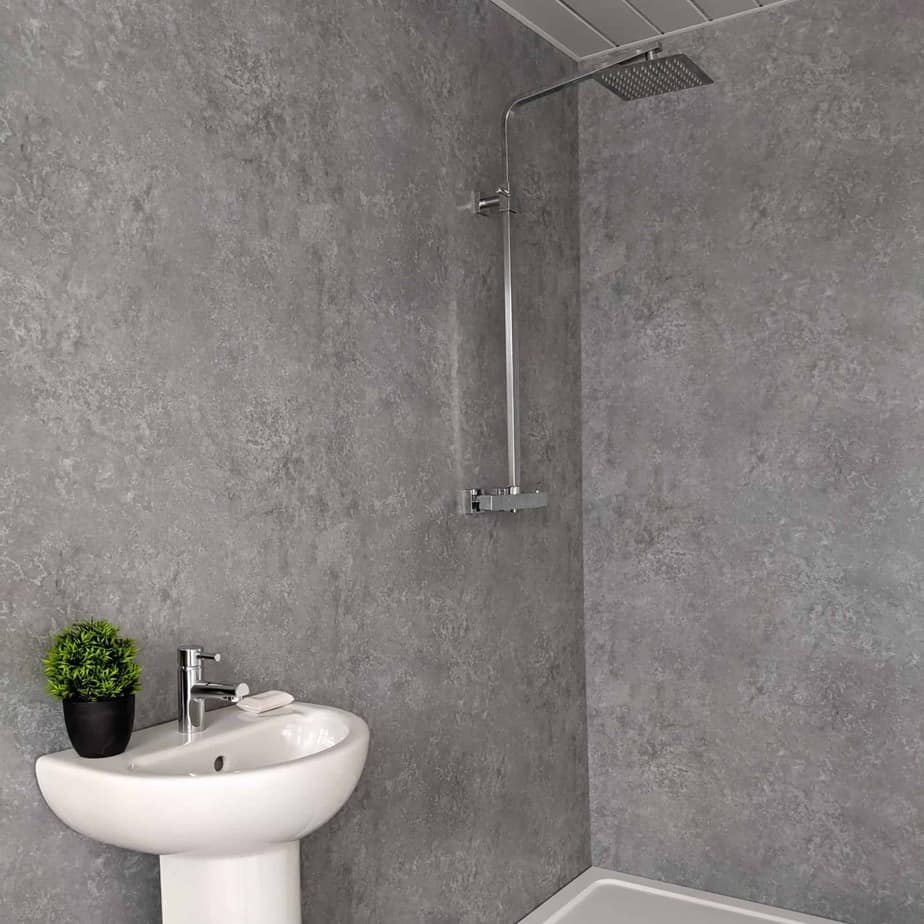 10mm Light Concrete Shower Panel 1M x 2.4M