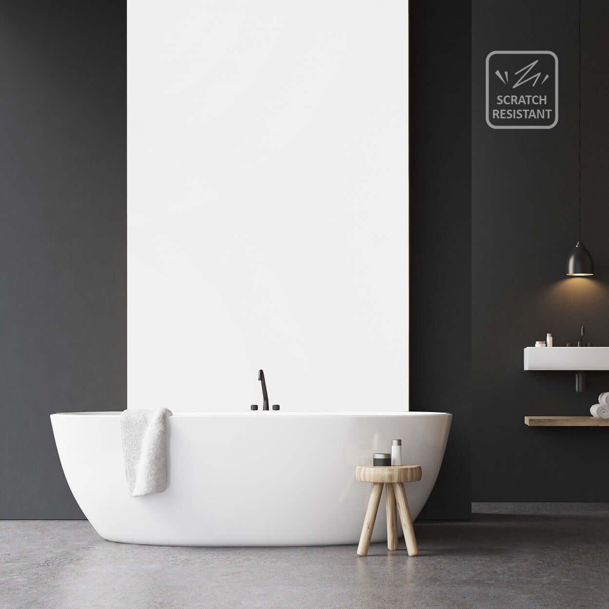 10mm White Ultra-Matt Finish Shower Panel
