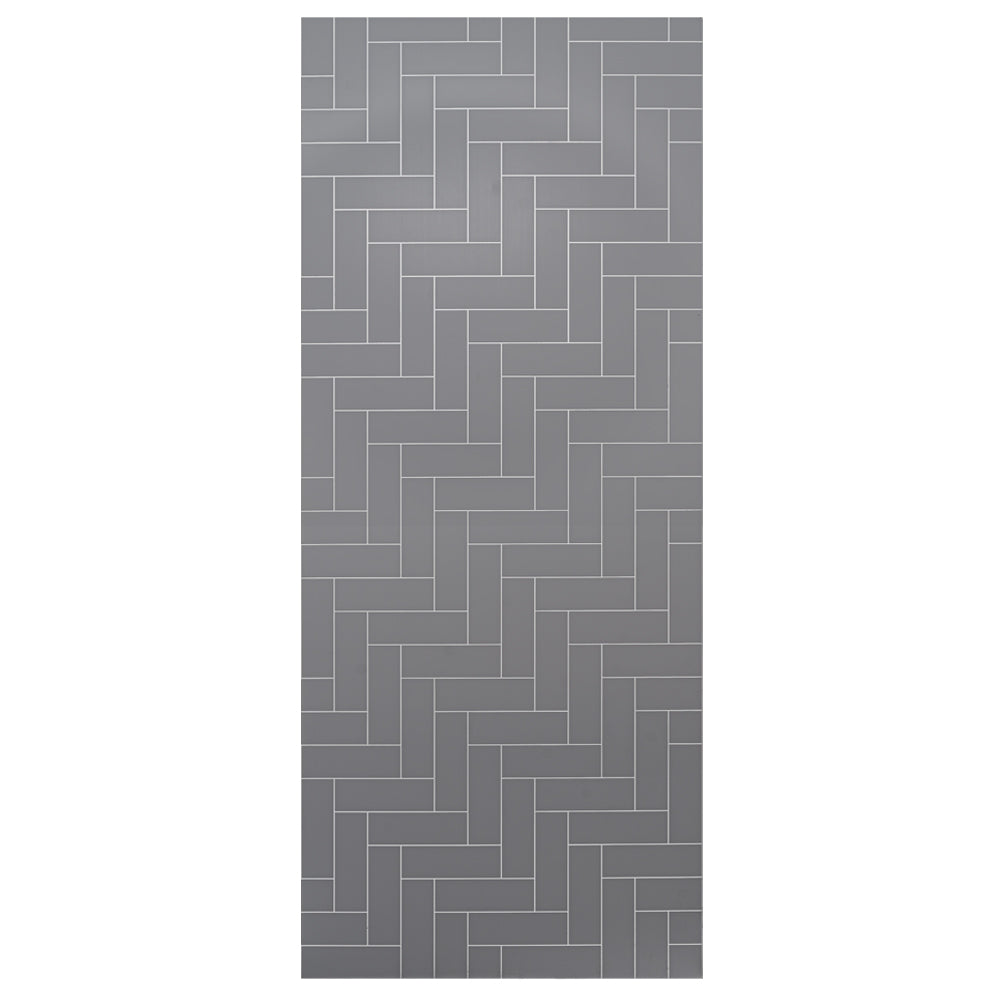 10mm Soft Grey Metro Parquet Matt Shower Panel 1M x 2.4M