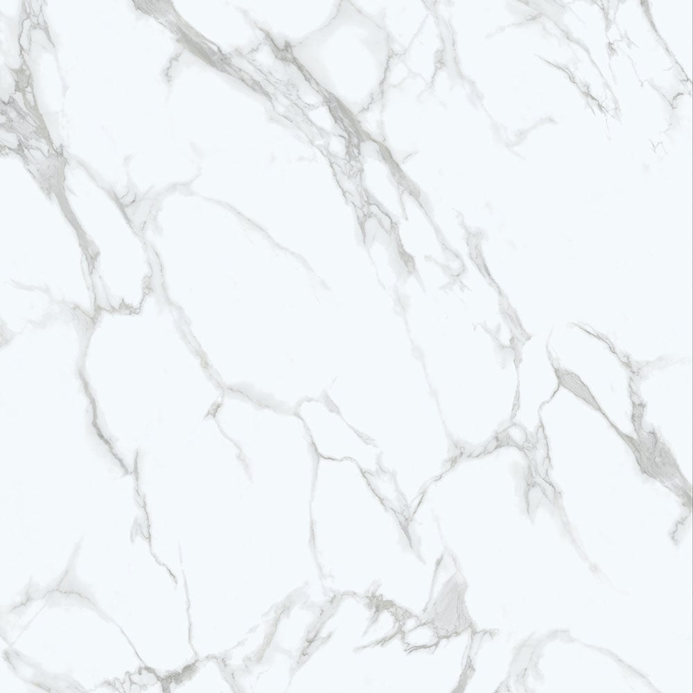 4mm SPC Solid Core White Marble Gloss Wall Panel - 2 x 600 x 2400mm (Coverage = 2.88m²)