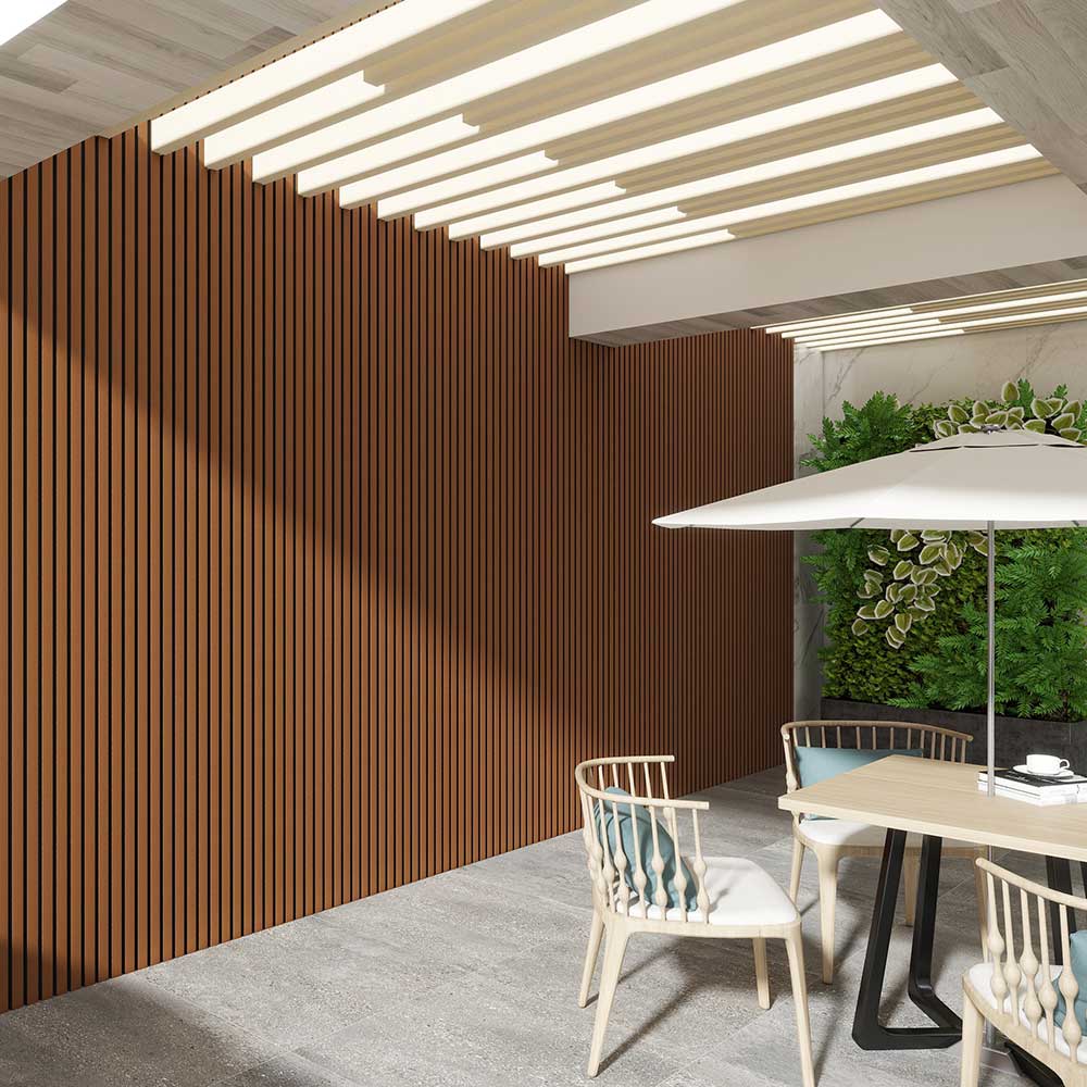 Easywood Teak Composite Wall Cladding