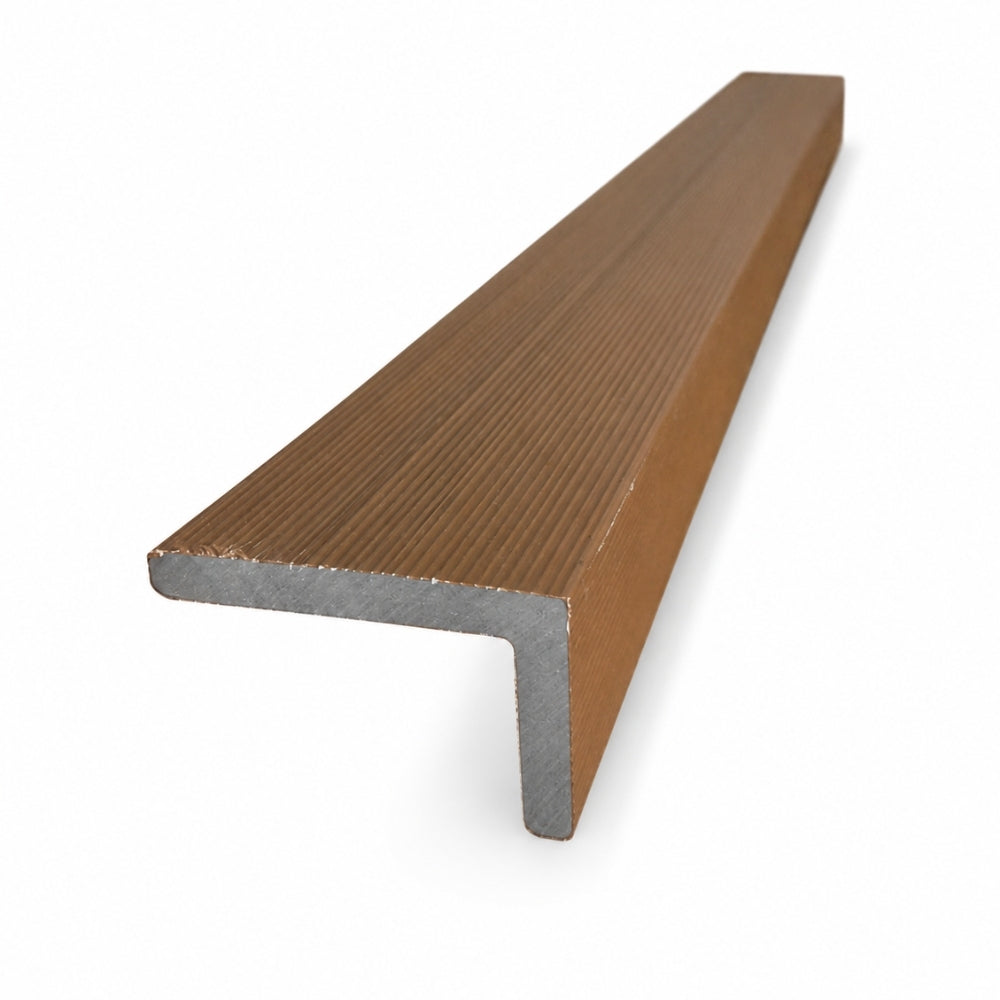 2.6M Teak WPC Cladding L Trim