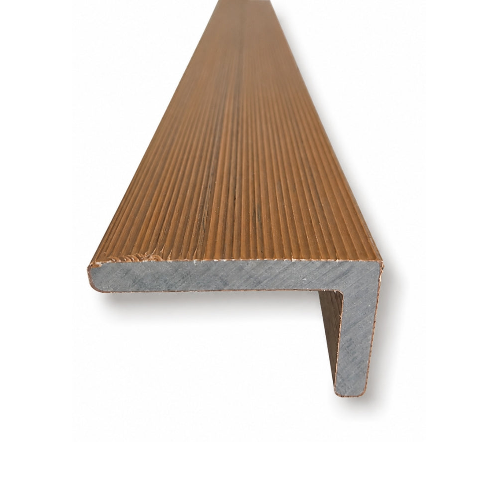 2.6M Teak WPC Cladding L Trim