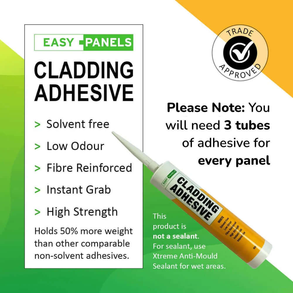 adhesive 3 tubes per panel