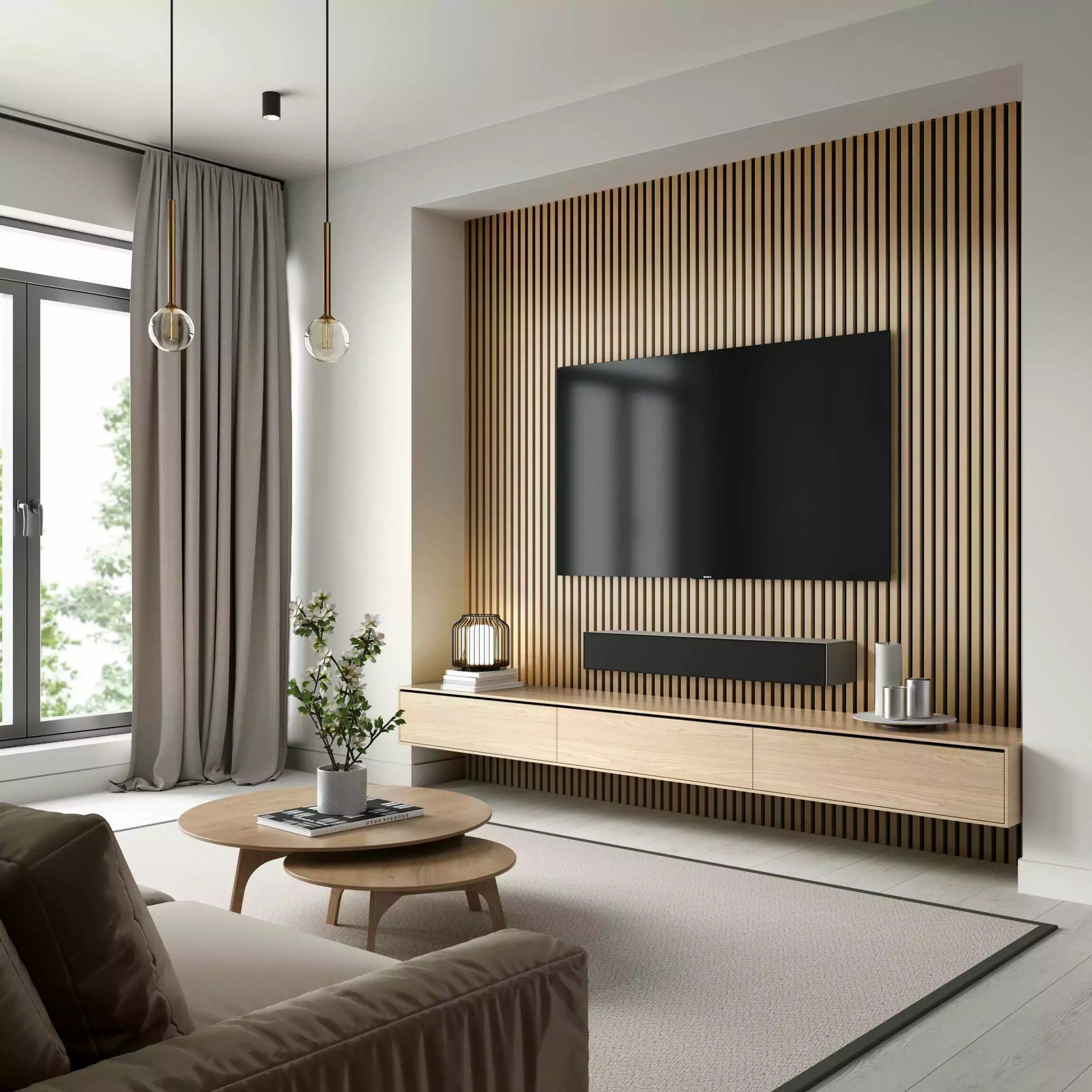 White Ash Acoustic Wall Panel