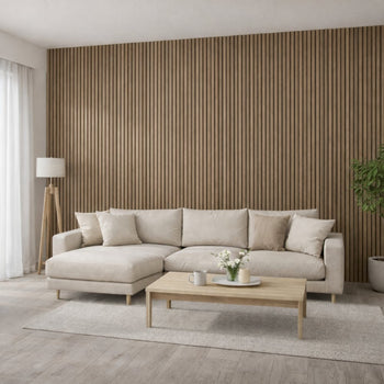 Scandinavian interiors and slat wall panels: a perfect match