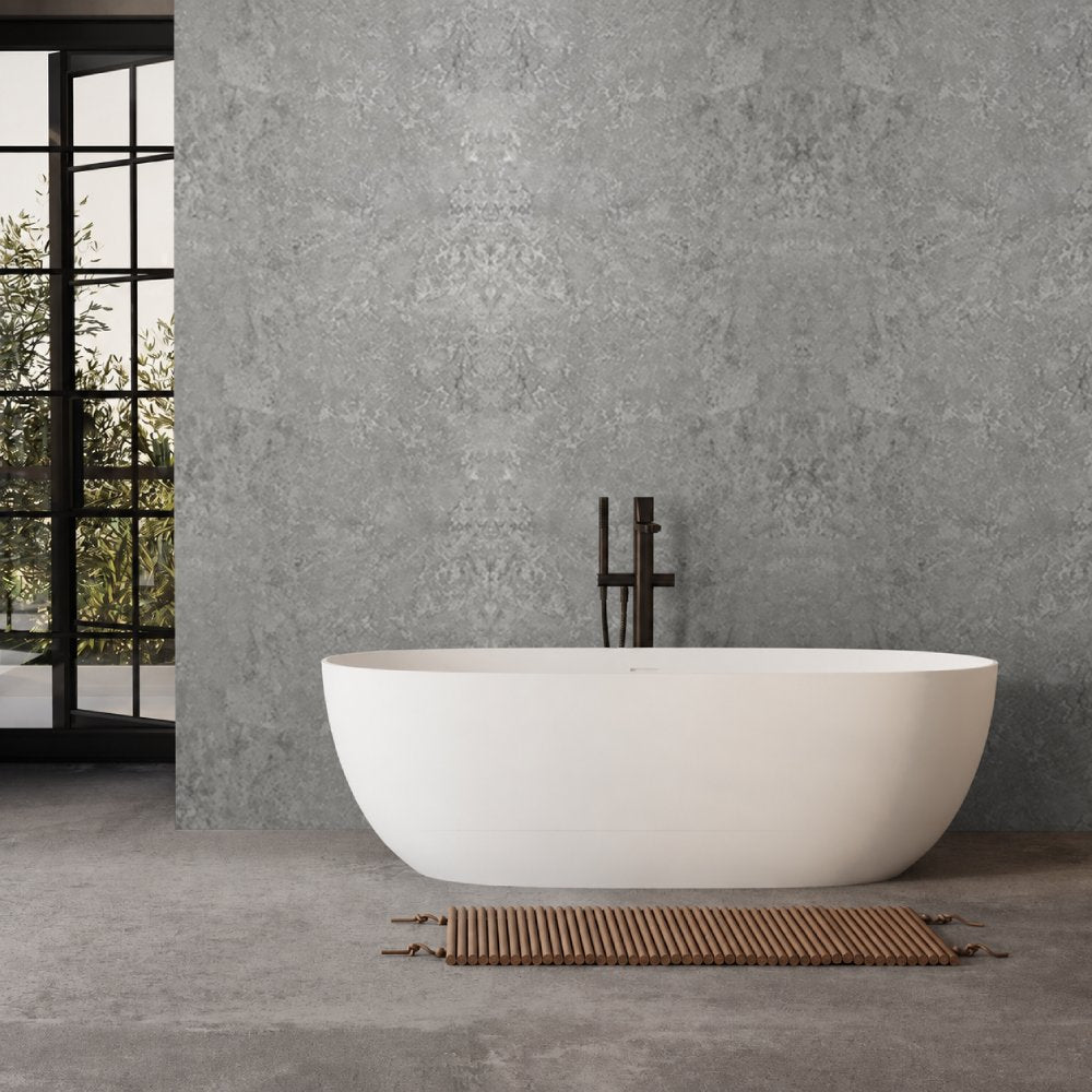 10mm Light Concrete Matt Shower Panel 1M x 2.4M