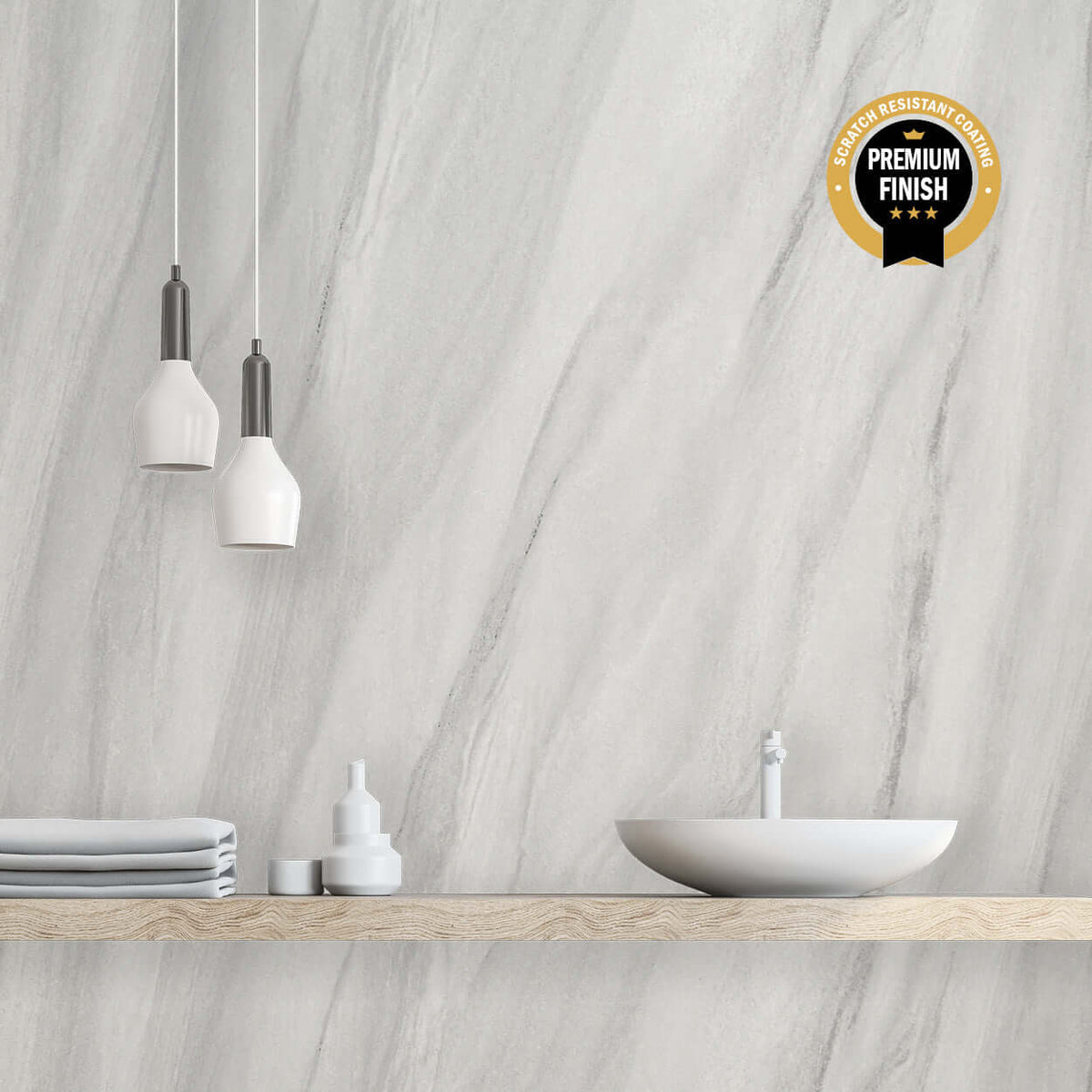 Ultra Matt 10mm Ocean Grey Ultra Matt Shower Panel 1M x 2.4M | Easy Panels