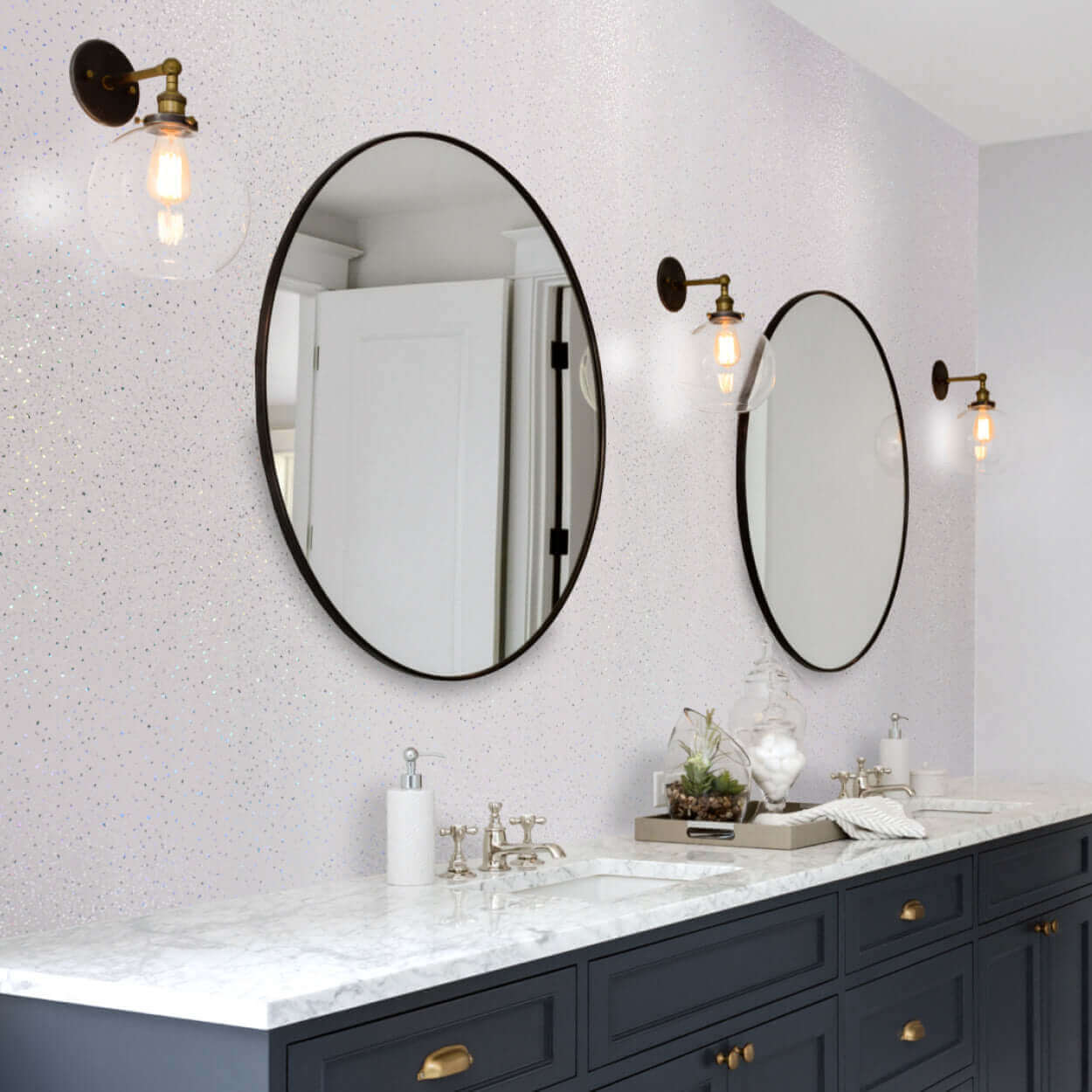 10mm Platinum White Sparkle Shower Panel – 1M x 2.4M Format