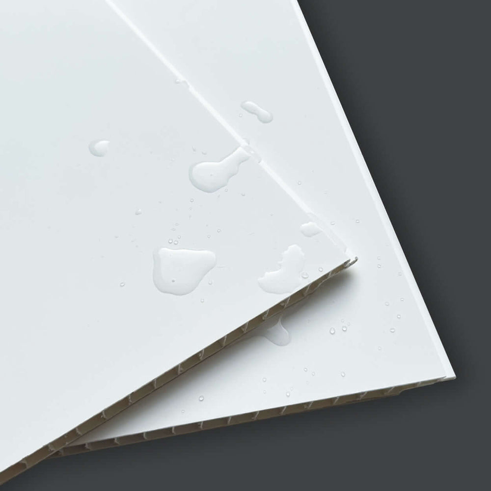 Ultra Matt 10mm White Ultra Matt Shower Panel 1M x 2.4M | Easy Panels