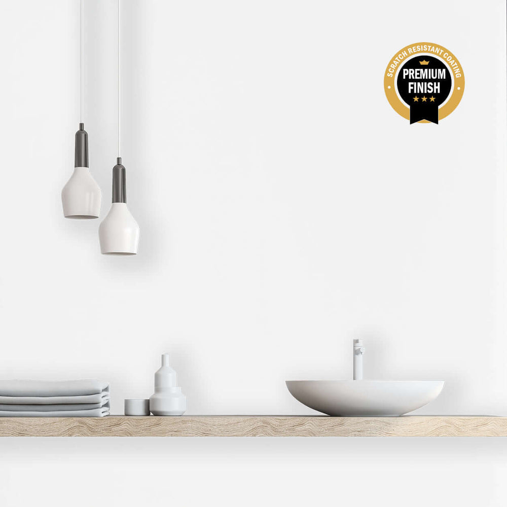 Ultra Matt 10mm White Ultra Matt Shower Panel 1M x 2.4M | Easy Panels
