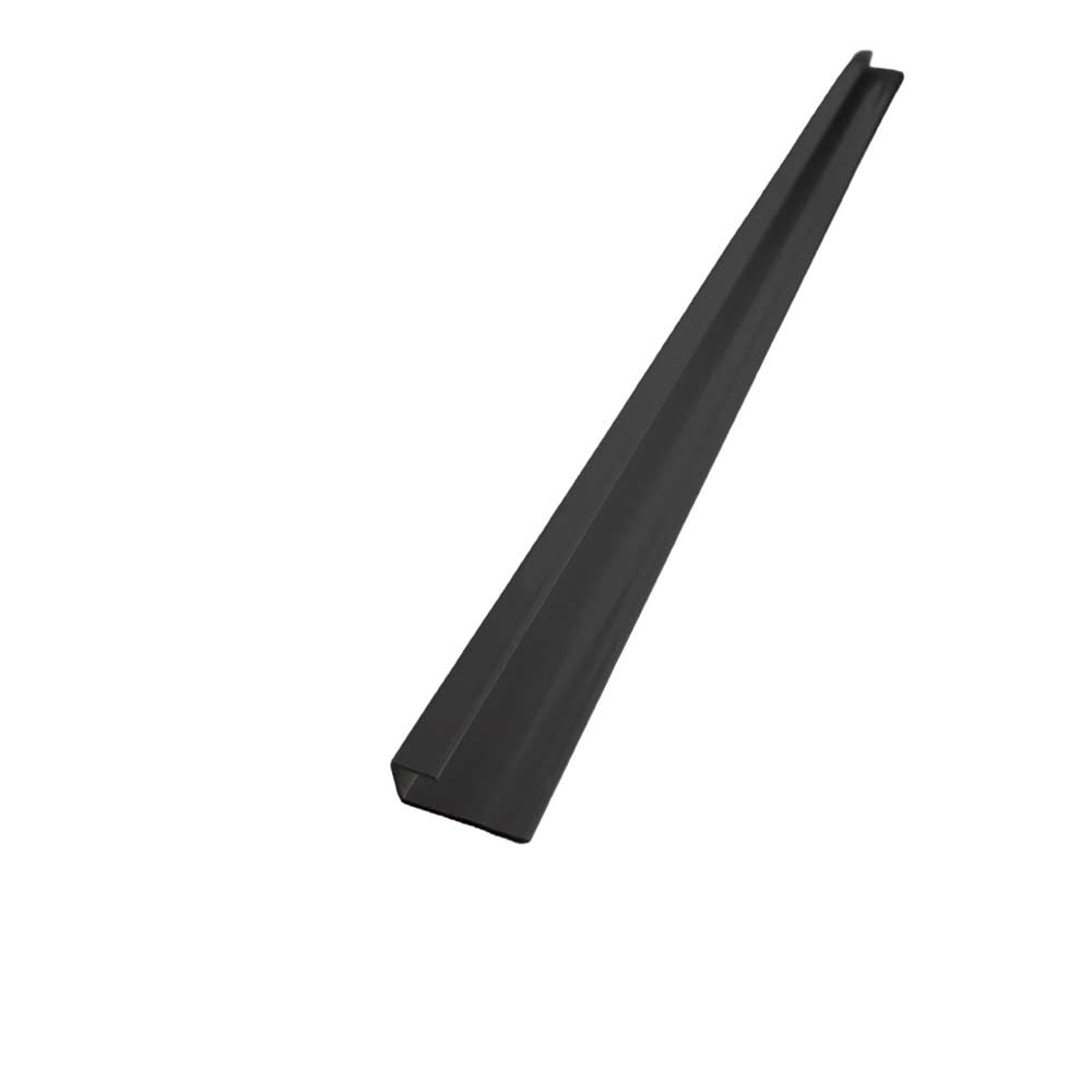 4mm SPC Solid Core Black End Cap Trim