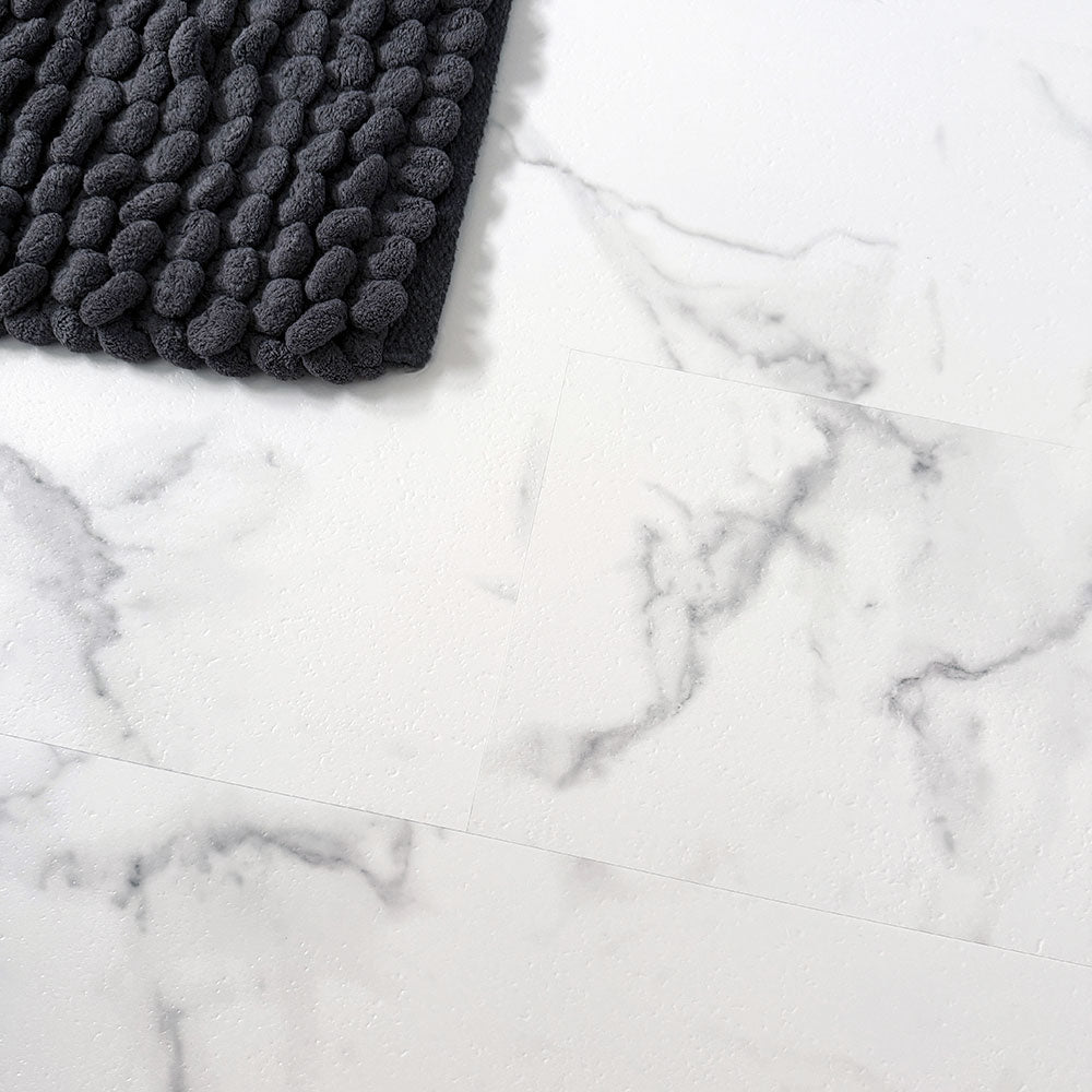 Tumbled Carrara Marble SPC Vinyl Flooring 1.482m2 per pack of 10
