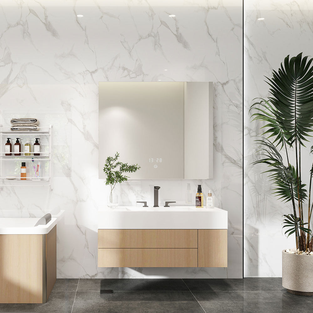 4mm SPC White Marble Gloss Wall Panel - 300 x 600mm (Pack of 8 covering 1.44m²)