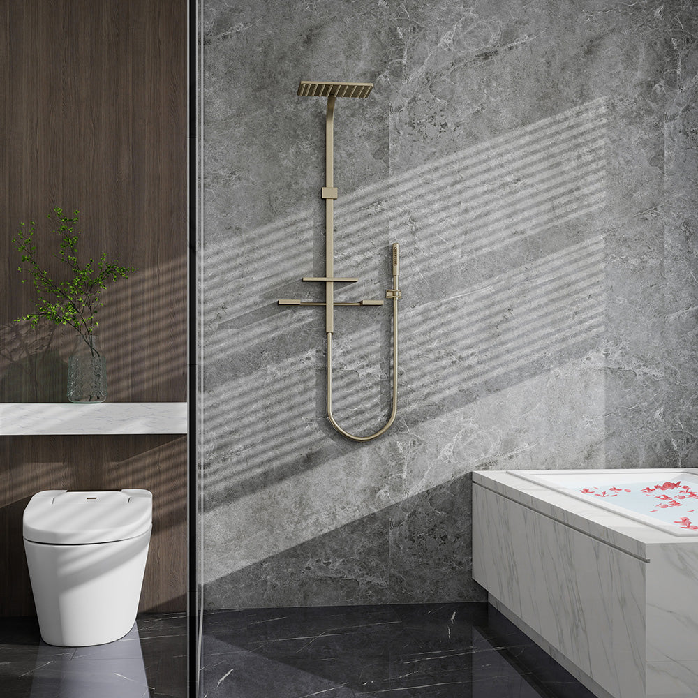 4mm SPC Dark Grey Marble Gloss Wall Panel - 300 x 600mm (Pack of 8 covering 1.44m²)