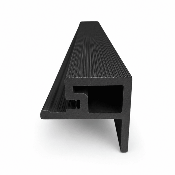 2.6M Black Ash WPC Cladding Starter Trim | Easy Panels