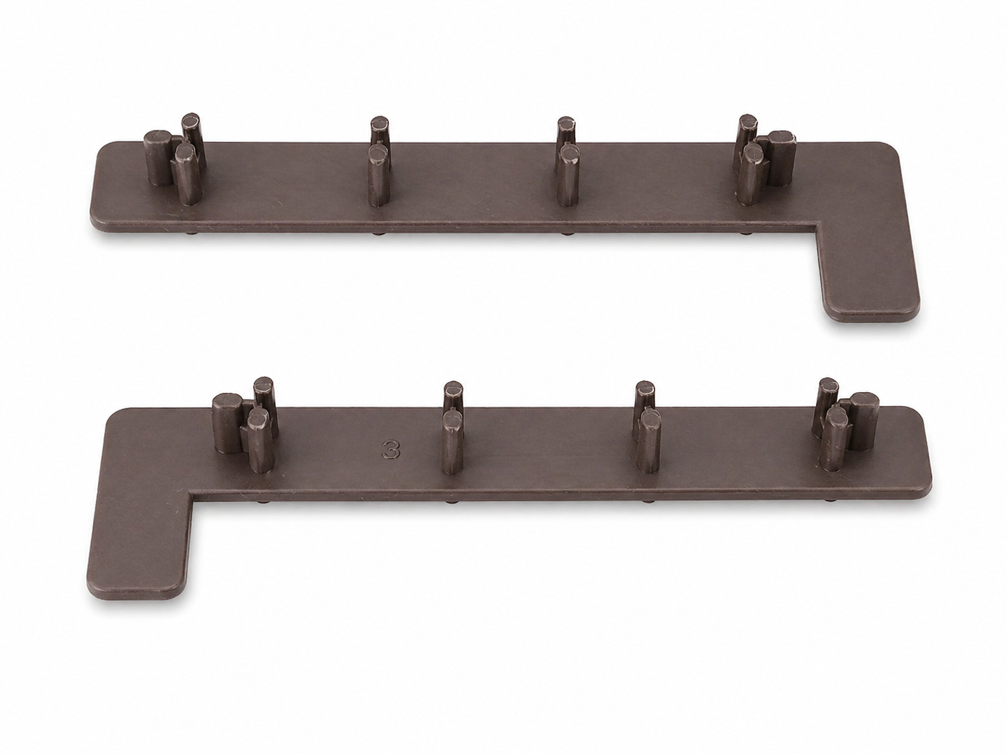 Brown Composite Decking Step End Caps (Pack of 5 pairs)