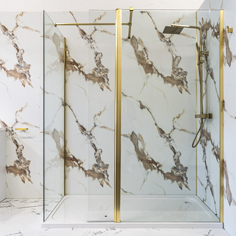 Calacatta Marble Ultra Matt Shower Panel bathroom 
