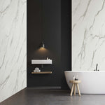 10mm Carrara Marble Matt Shower Panel 1M x 2.4M