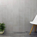 8mm Klasic Grey Tile Effect Bathroom Wall Panel 2.6M