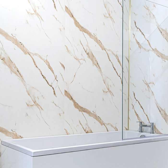10mm Gold Marble Matt Shower Panel 1M X 2 4M Easy Panels 10mm-gold-marble-matt-shower-panel-1m-x-2-4m-easy-panels