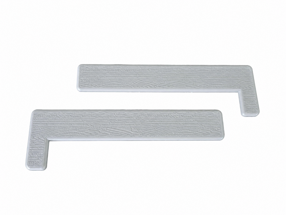 Grey Composite Decking Step End Caps (Pack of 5 pairs) | Easy Panels
