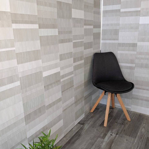8mm Light Grey Mosaic Bathroom Wall Panel 2.6M | Easy Panels