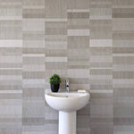 8mm Light Grey Mosaic Bathroom Wall Panel 2.6M