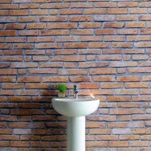 8mm Red Brick Effect Bathroom Wall Panel - Pack of 4 | Easy Panels
