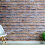 8mm Red Brick Effect Wall Panel 2.6M