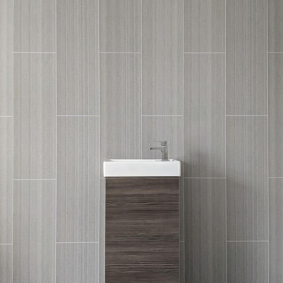 8mm Seagrass Large Tile Effect Bathroom Wall Panel 2.6M