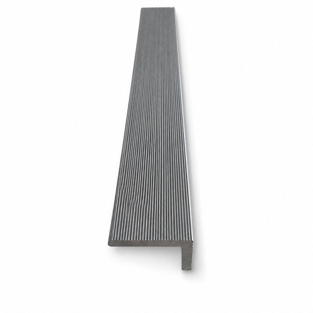 2.6M Silver Grey WPC Cladding L Trim