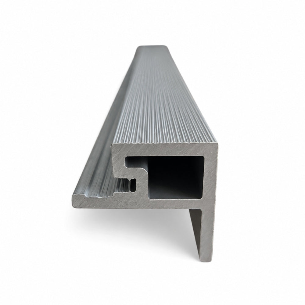 2.6M Silver Grey WPC Cladding Starter Trim
