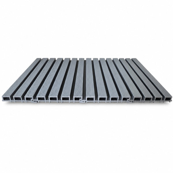 2.6M Silver Grey WPC Exterior Wall Cladding | Easy Panels