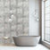 8mm Weathered Concrete Tile Wall Panel (Matt Finish) 2.6M