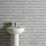 8mm White Brick Bathroom Wall Panel 2.6M