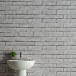 8mm White Brick Bathroom Wall Panel 2.6M
