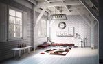 8mm White Brick Bathroom Wall Panel 2.6M