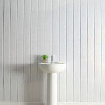 8mm  Platinum White Sparkle with 2 Chrome Strip Wall Panel 2.6M