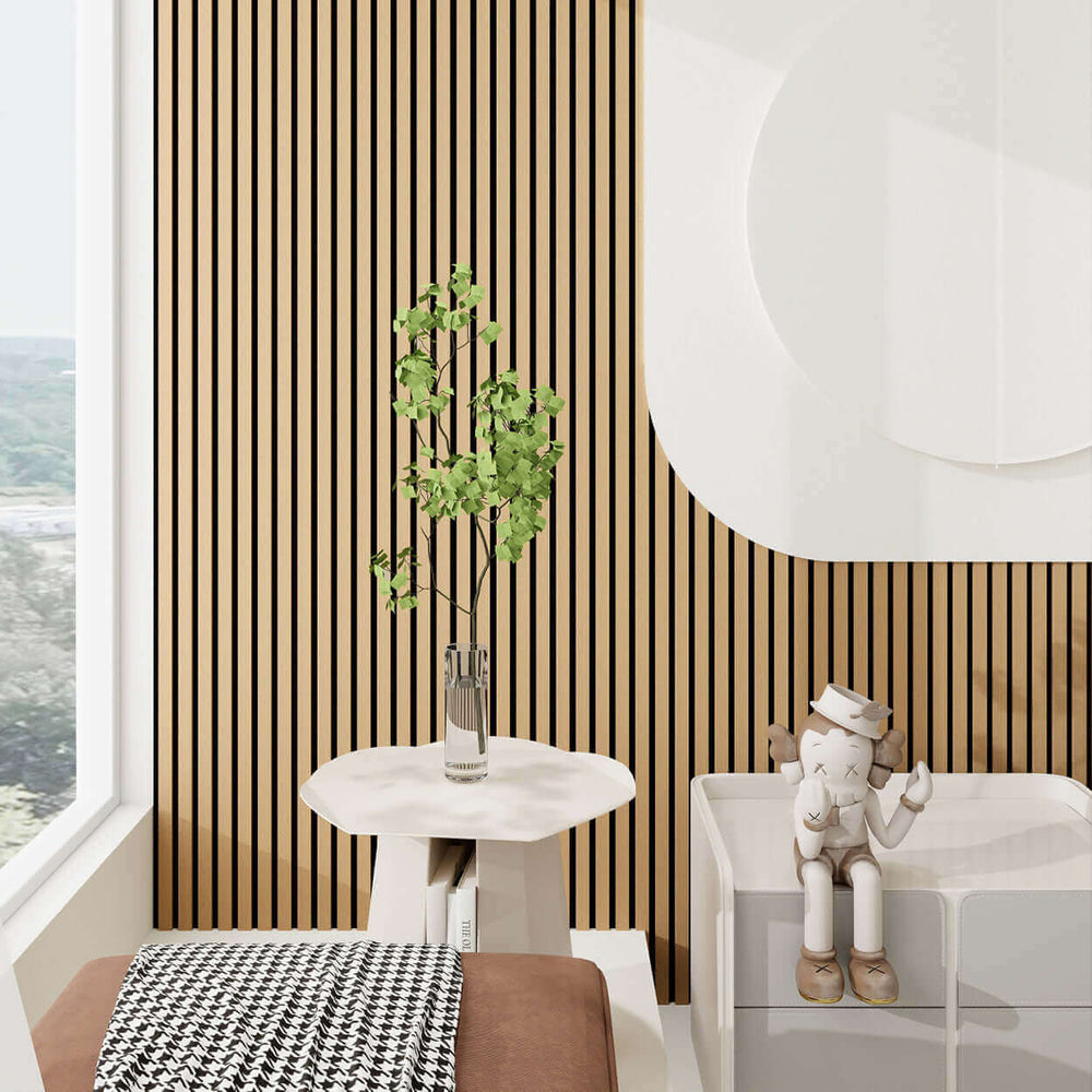 Natural Oak Acoustic Wall Panel | Easy Panels