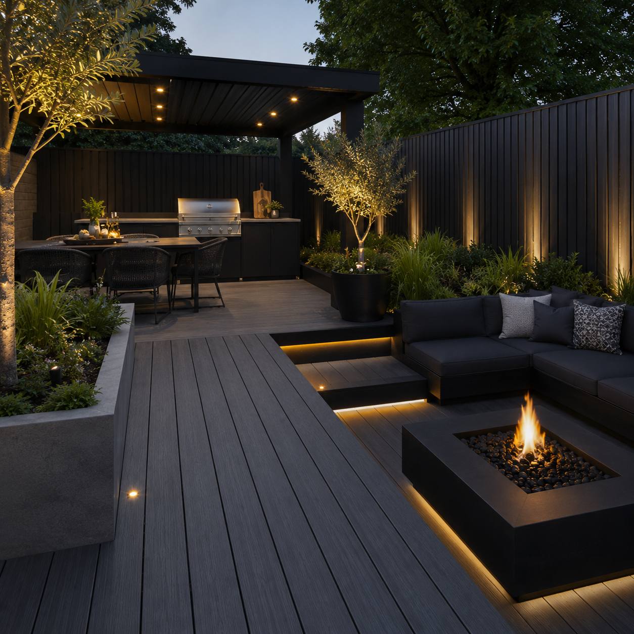 bold and modern garden