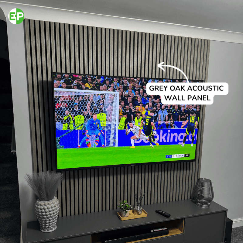 Grey Oak Acoustic Wall Panel | Easy Panels