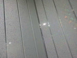 5mm Platinum White Sparkle with 2 Chrome Strip Wall & Ceiling Panel 2.6M
