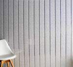 5mm Platinum White Sparkle with 2 Chrome Strip Wall & Ceiling Panel 2.6M